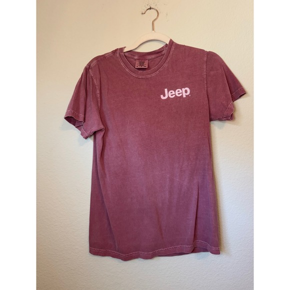Jeep Graphic Tee Catch A Wave Comfort Colors T-Shirt Casual Top Small - Picture 1 of 3